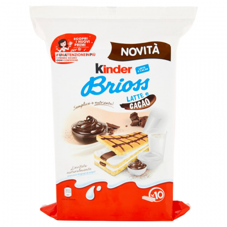 Dulciuri - Kinder Brioss Latte e Cacao 280g