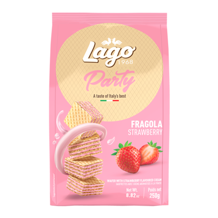 Produse Alimentare - Lago Party Wafer Fragola 250g