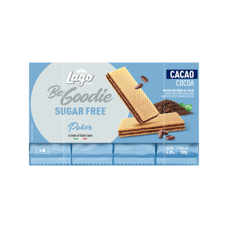 Produse Alimentare - Lago Wafer Cacao Fara Zahar 180g