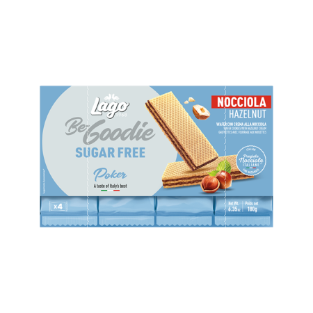 Produse Alimentare - Lago Wafer Nocciola Fara Zahar 180g