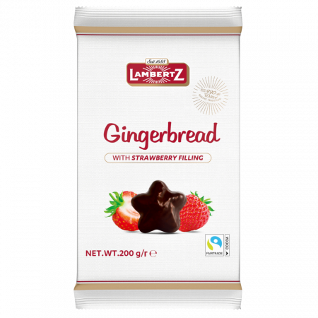 Produse Alimentare - Lambertz Turta Dulce cu Capsuni 200g