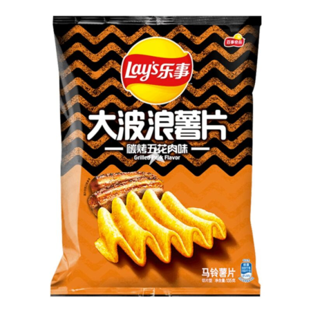 Snackuri & Chipsuri - Lay's Deep Ridged Grilled Pork CHN 70g