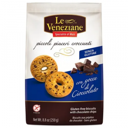 Biscuiți & Fursecuri - Le Veneziane Gocce di Cioccolato 250g fara gluten