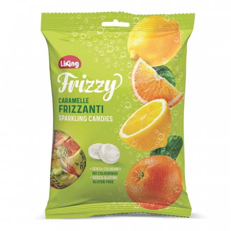 Jeleuri & Bomboane - Liking Caramelle Frizzy Arancia 150g