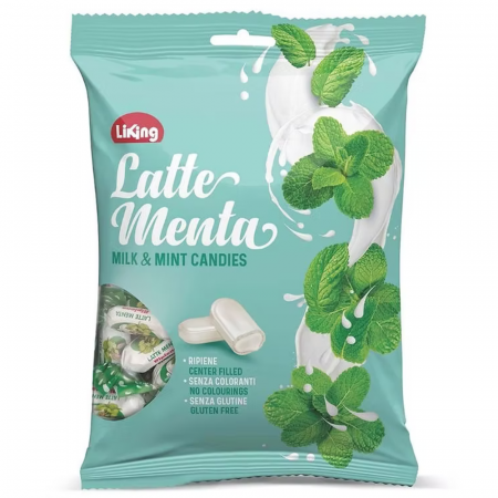 Jeleuri & Bomboane - Liking Caramelle Latte Menta Ripiene 150g