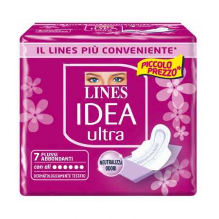 Absorbante, tampoane - Lines Idea Flussi Abbondanti 7 buc.
