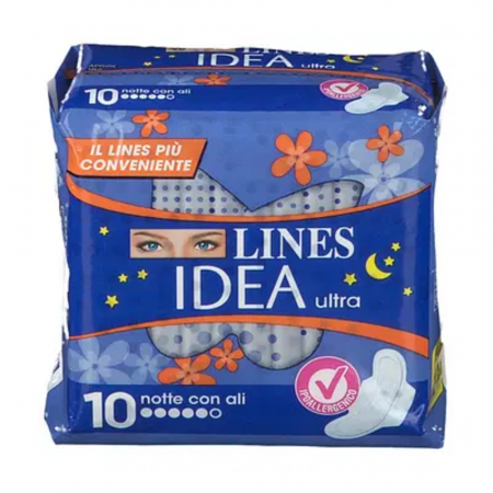 Îngrijire Personală - Lines Idea Ultra Notte 10 buc.
