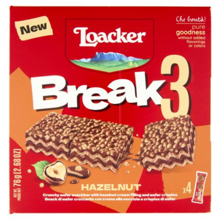 Napolitane - Loacker Break Hazelnut 4x25g