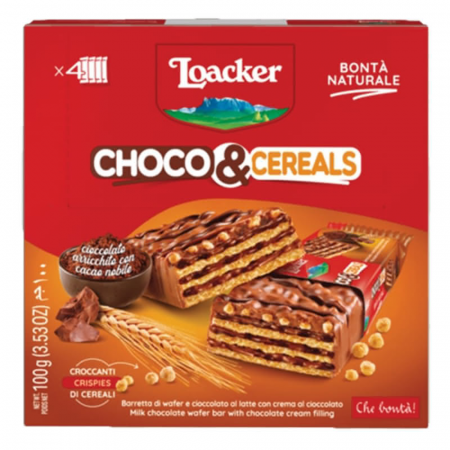 Napolitane - Loacker Choco&Cereals 4x25g