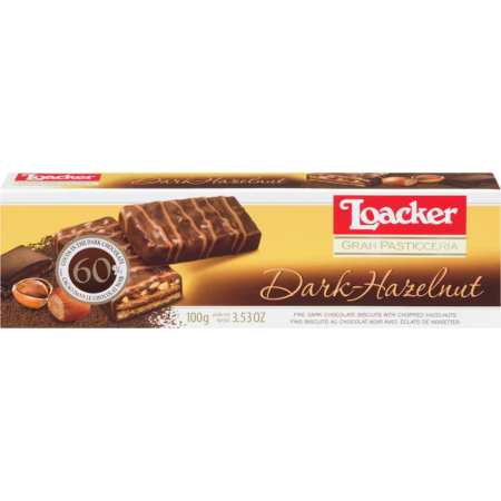 Produse Alimentare - Loacker Gran Pasticceria Dark Hazelnut 100g napolitane