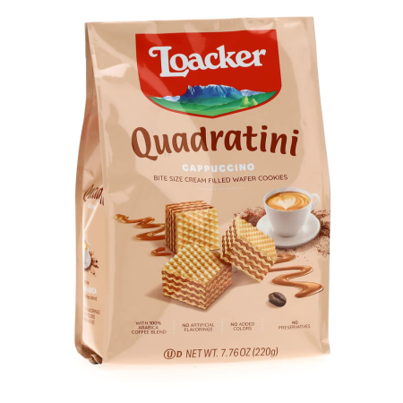 Napolitane - Loacker Quadratini Capuccino 250g