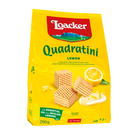 Produse Alimentare - Loacker Quadratini Napolitane Lamaie 250g