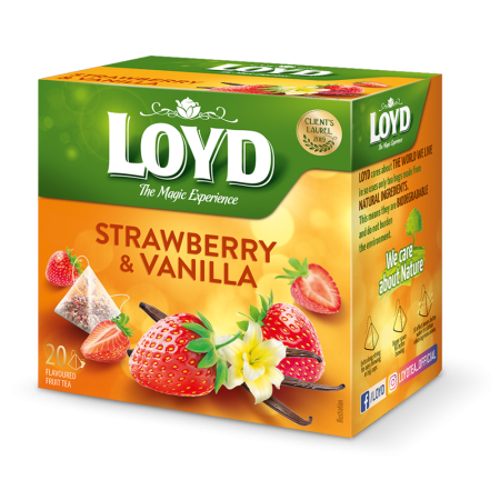 Produse Alimentare - Loyd Ceai Capsuni & Vanilie 20x2g
