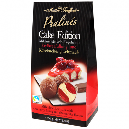 Praline - Maitre Truffout Praline Cake Edition Capsuni si Cheesecake 148g