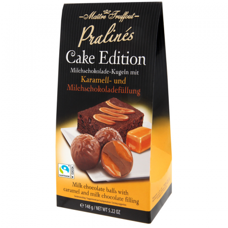Praline - Maitre Truffout Praline Cake Edition Caramel si Ciocolata cu Lapte 148g