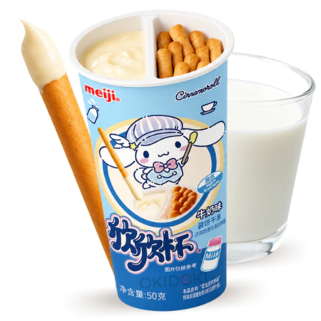 Biscuiți & Fursecuri - Meiji Cinnamoroll Milk Cream Stick Biscuit CHN 50g