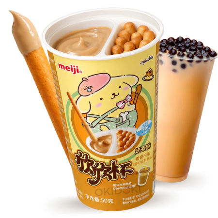 Biscuiți & Fursecuri - Meiji Pompompurin Milk Tea Cream Stick Biscuit CHN 50g
