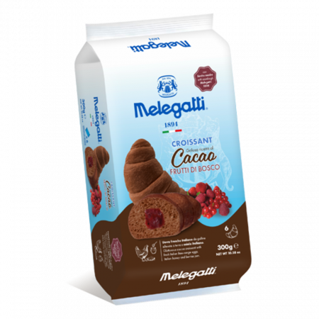 Croissante, Foitaje & Prăjiturele - Melegatti Croissant Cacao & Frutti di Bosco 300g (6x50g)