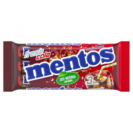 Jeleuri & Bomboane - Mentos Fresh Cola 3x37.5g