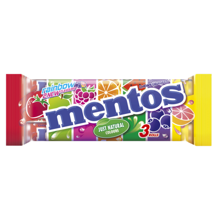 Produse Alimentare - Mentos Rainbow 3x37.5g
