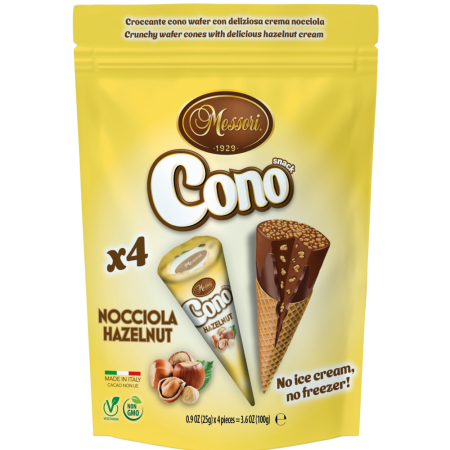 Produse Alimentare - Messori Cono Waffle Hazelnut ITA 4x25g