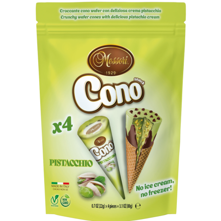 Produse Alimentare - Messori Cono Waffle Pistacchio ITA 4x22g