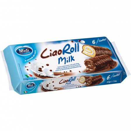 Croissante, Foitaje & Prăjiturele - Midi CiaoRoll Milk 222g