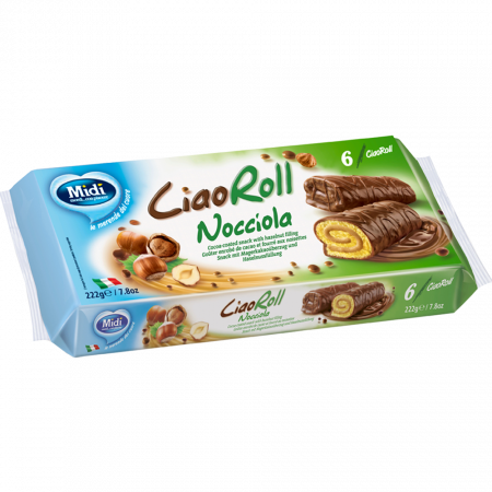 Croissante, Foitaje & Prăjiturele - Midi CiaoRoll Nocciola 222g