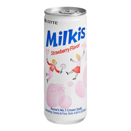 Băuturi - Milkis Strawberry Cream Soda KOR 250ml