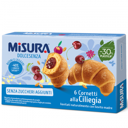 Croissante, Foitaje & Prăjiturele - Misura Cornetti Ciliegia 290g fara zahar