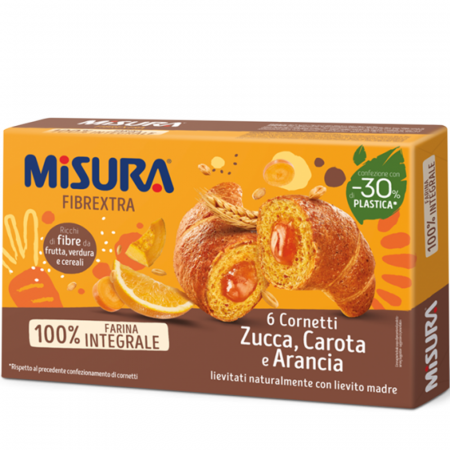 Croissante, Foitaje & Prăjiturele - Misura Cornetti Integrali Arancione 290g