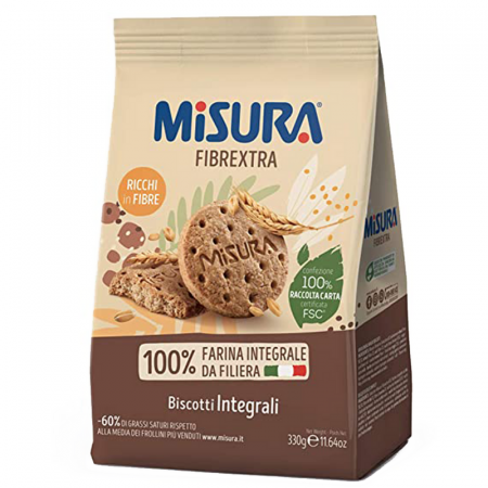 Biscuiți & Fursecuri - Misura Integrali FibrExtra 330g biscuiti integrali
