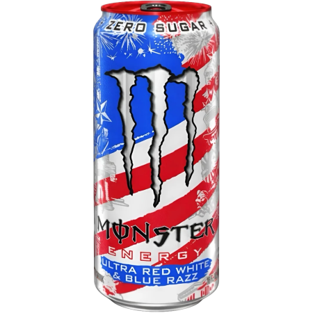 Energizante & Isotonice - Monster Energy Ultra Red White & Blue Razz USA 473ml