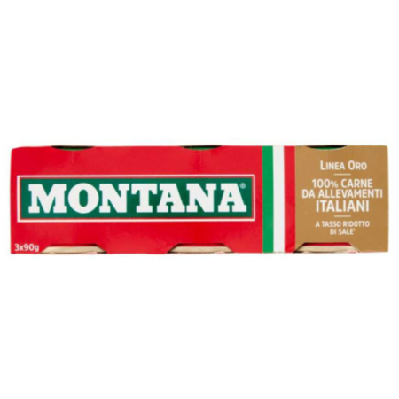 Conserve de carne - Montana Oro Carne de Vita in Gelatina 3x90g
