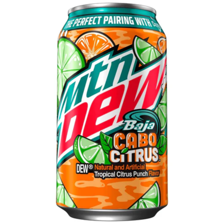 Băuturi - Mountain Dew Baja Cabo Citrus USA 355ml
