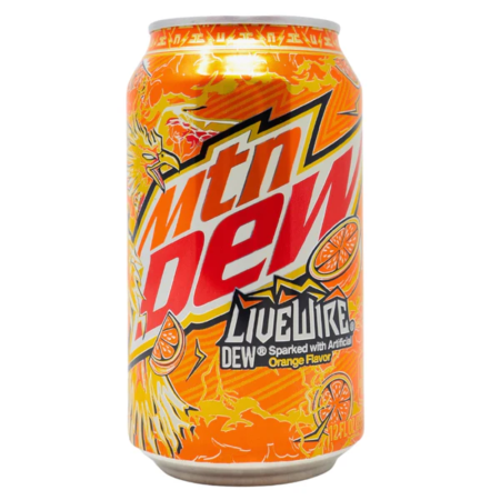 Băuturi - Mountain Dew Livewire Orange USA 355ml