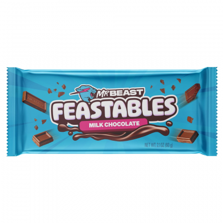 Ciocolată - Mr. Beast Feastables Milk Chocolate USA 60g