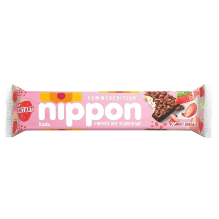 Ciocolată - Nippon Orez Expandat Iaurt & Capsuni 200g