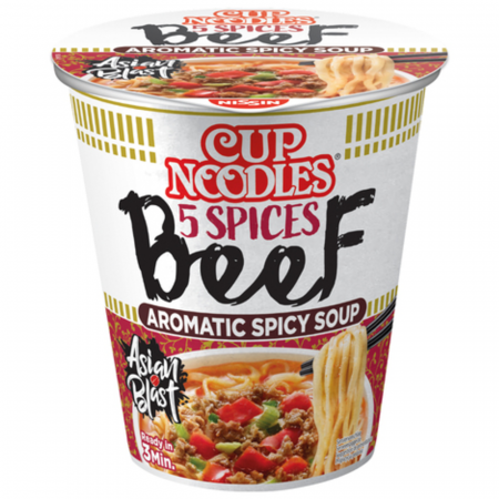Ramen & Noodles - Nissin Cup Noodles Beef 5 Spices 63g