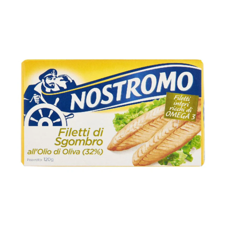Produse Alimentare - Nostromo Filetti di Sgombro al Olio di Oliva 120g
