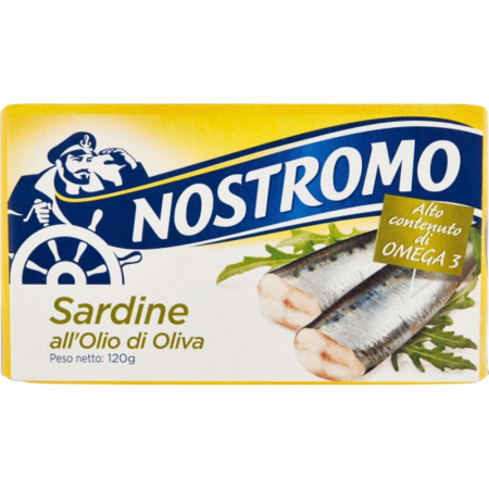 Conserve de ton, pește - Nostromo Sardine all'Olio di Oliva 120g