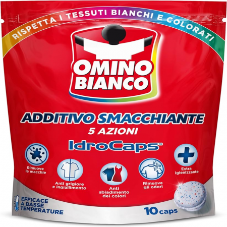 Înălbitor rufe - Omino Bianco 10 Idrocaps 5-in-1 Totale
