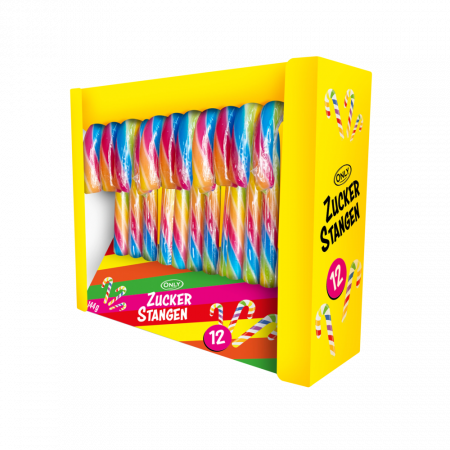 Specialități Crăciun 2025 - Only Candy Canes Rainbow 144g acadele baston