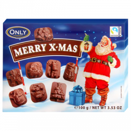 Specialități Crăciun 2025 - Only Merry X-mas Figurine Ciocolata 100g