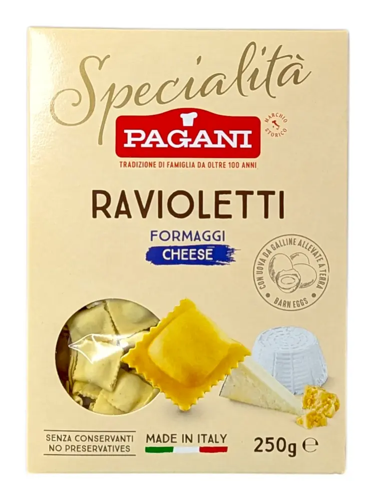 Paste Italiene - Pagani Ravioletti Formaggio ITA 250g