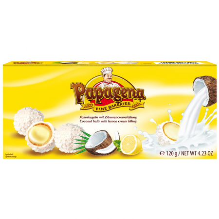 Napolitane - Papagena Bile Cocos cu Lamaie 120g