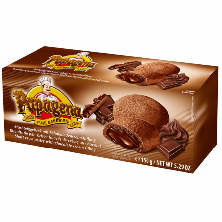 Biscuiți & Fursecuri - Papagena Biscuiti cu Crema de Ciocolata 150g