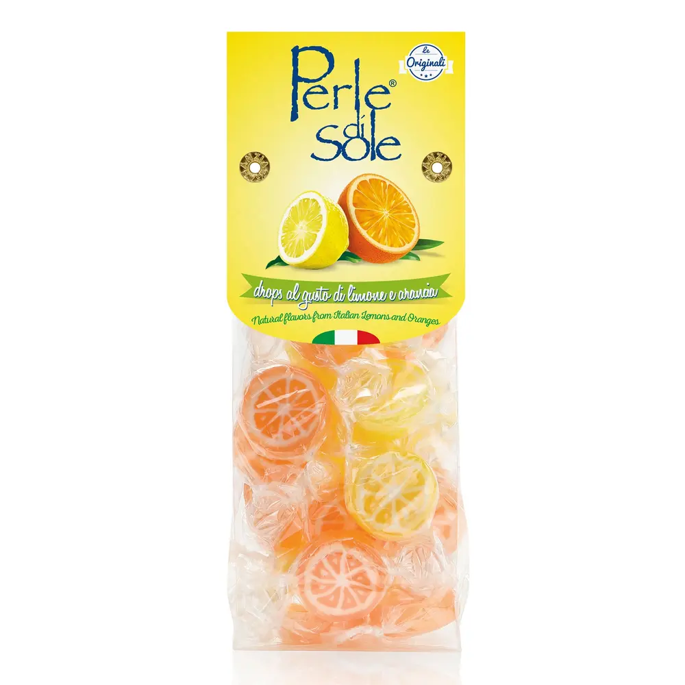 Produse Alimentare - Perle di Sole Drops Lamaie si Portocale 200g