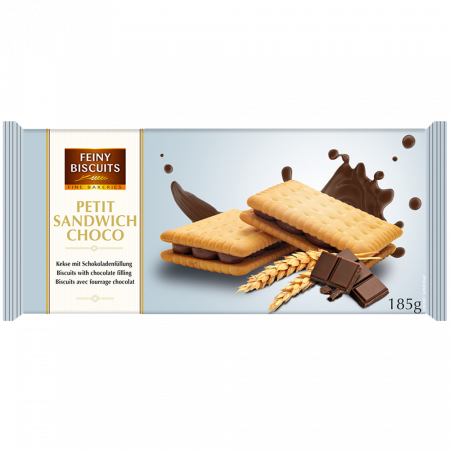 Biscuiți & Fursecuri - Feiny Biscuits Petit Sandwich Choco 185g biscuiti