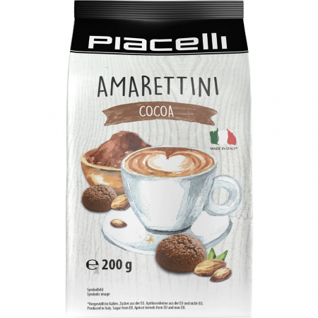 Biscuiți & Fursecuri - Piacelli Amarettini Cacao 200g